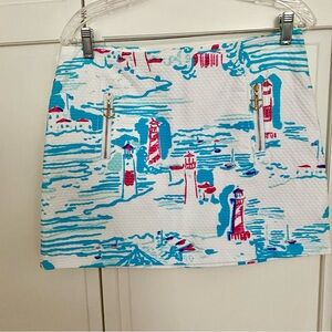 Lilly Pulitzer Tate Skort in Watch Out Print Size 6